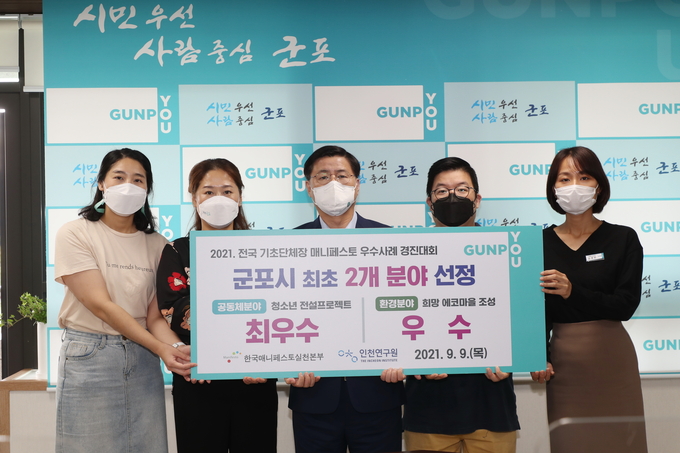 [경기신문] 군포시 2021 전국 기초단체장 매니페스토 우수사례 경진대회서 최우수상·우수상 수상 1