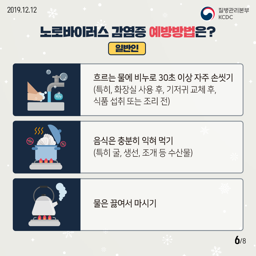 [질병관리청] 이렇게 추운데 노로바이러스 감염증에?! (2) 1