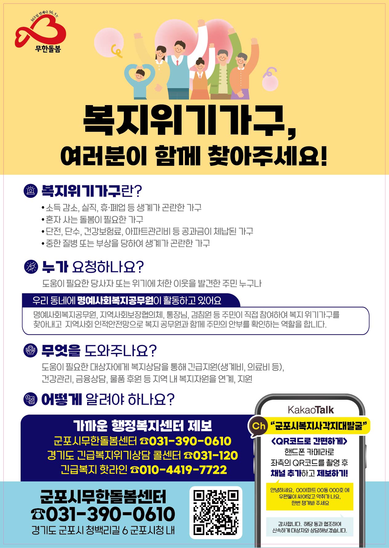 2025년 복지사각지대 위기가구 발굴 안내 1