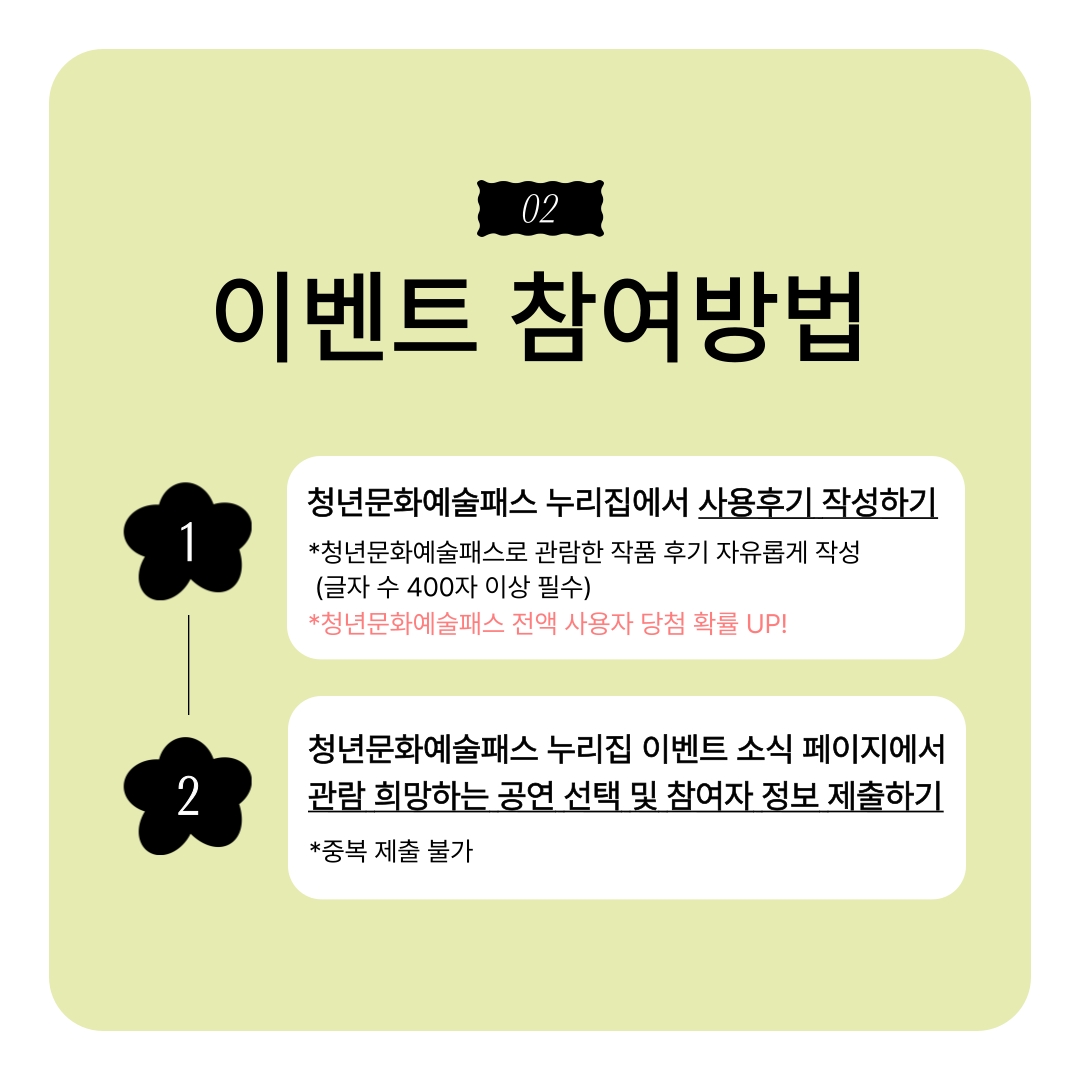 2025년「청년문화예술패스」이벤트 안내 3