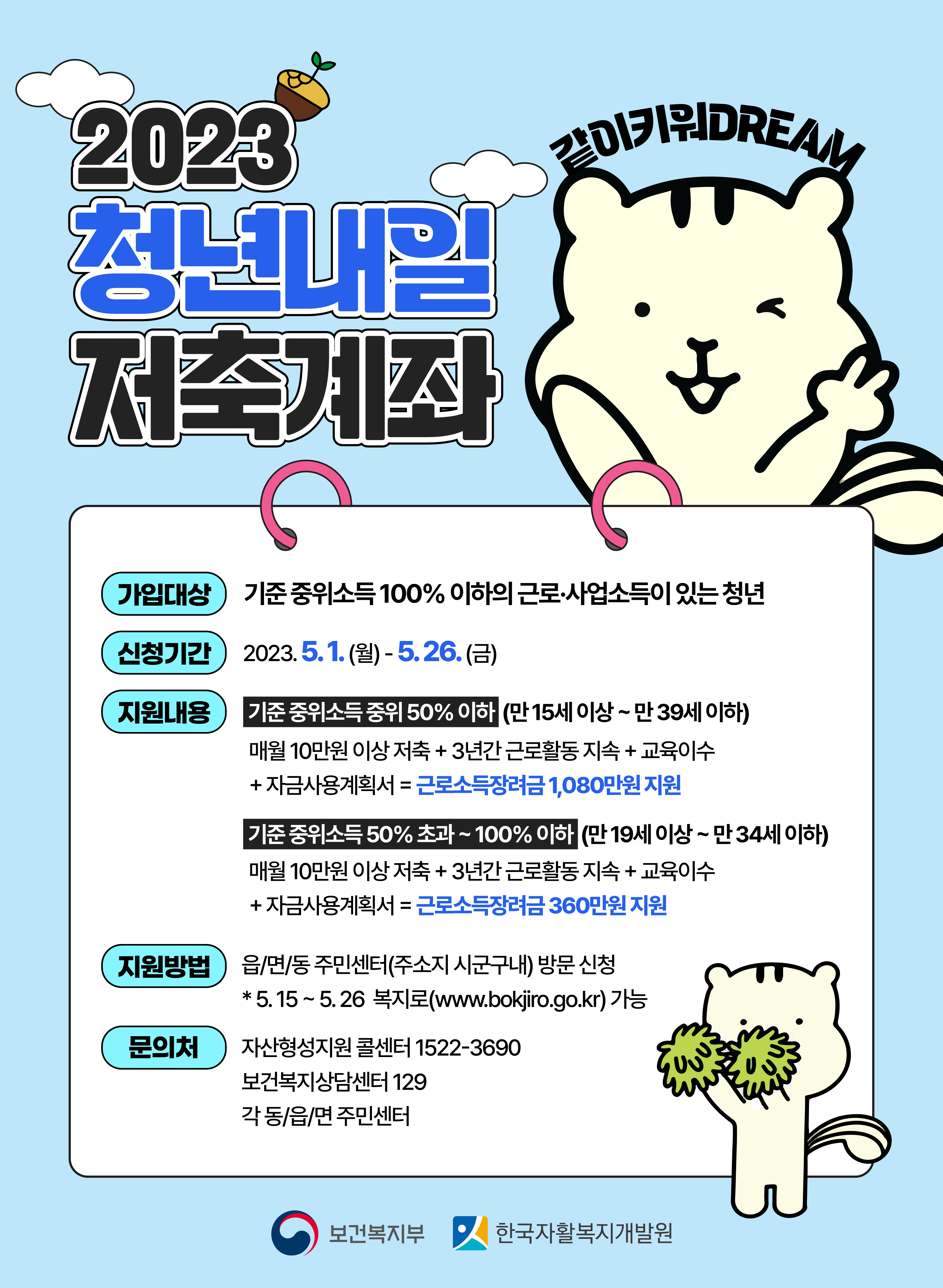 청년내일저축계좌 모집 안내 1