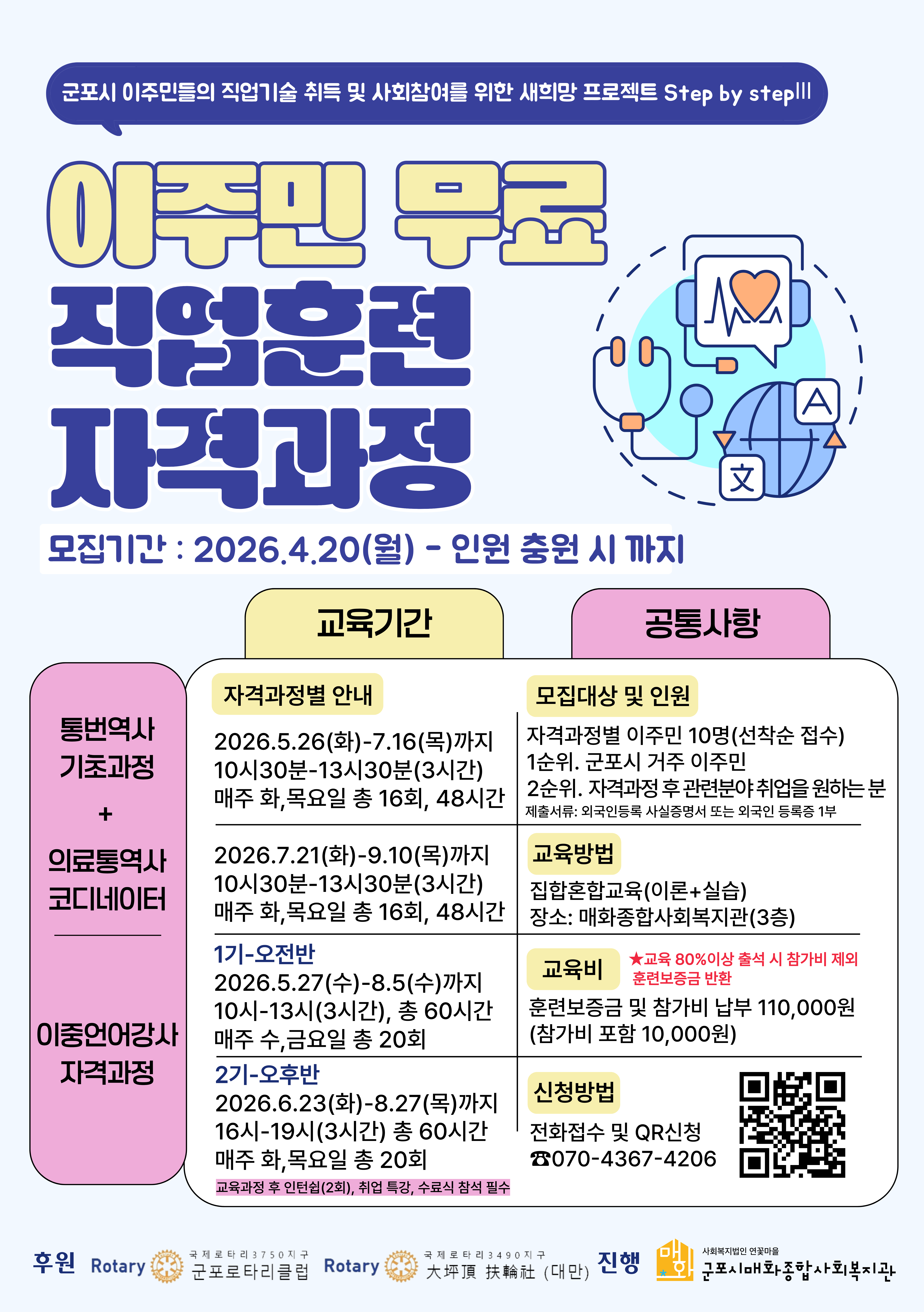 2026년 군포시 이주민 새희망 프로젝트 참여자 모집 안내 1