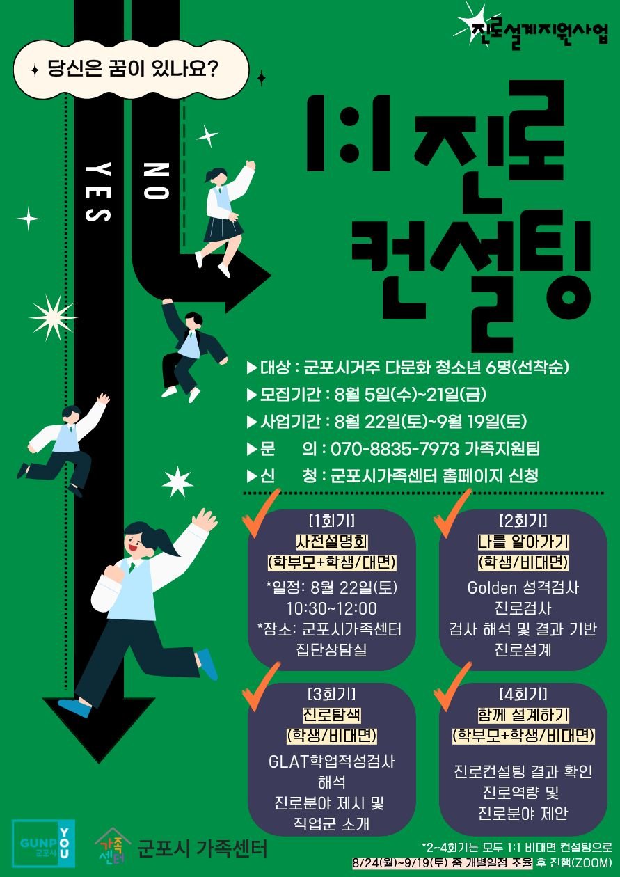 2026년 진로설계지원사업 「진로컨설팅」 참여자 모집 안내 1