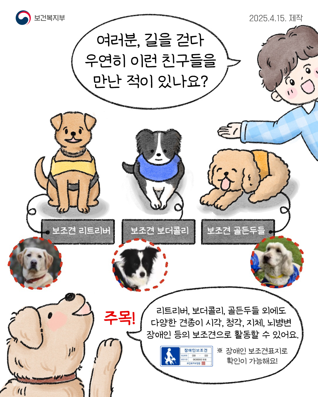 대중교통 및 공공장소 등 장애인 보조견 동반출입 안내 2