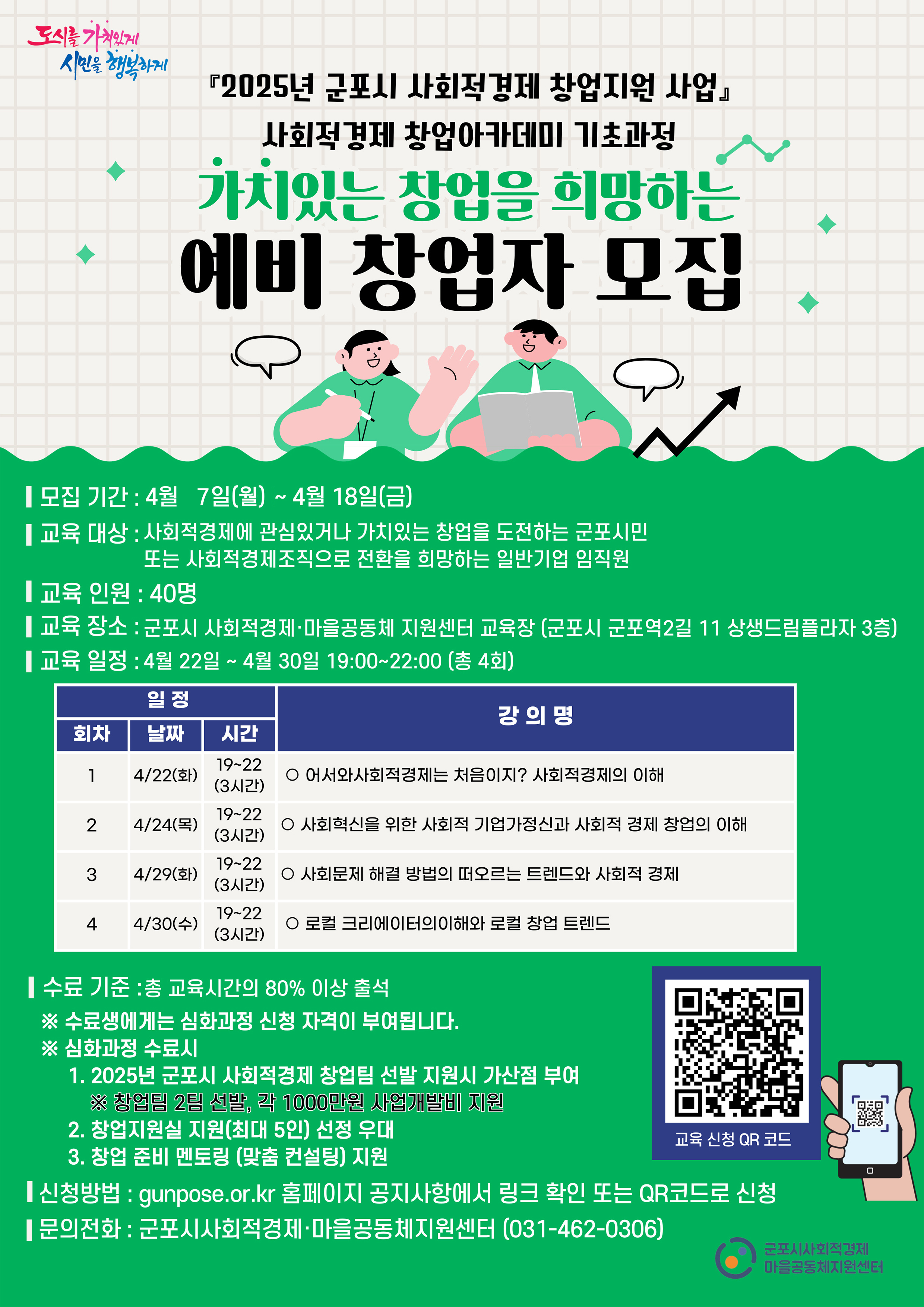 「2025년 사회적경제 창업지원 사업」 안내 1