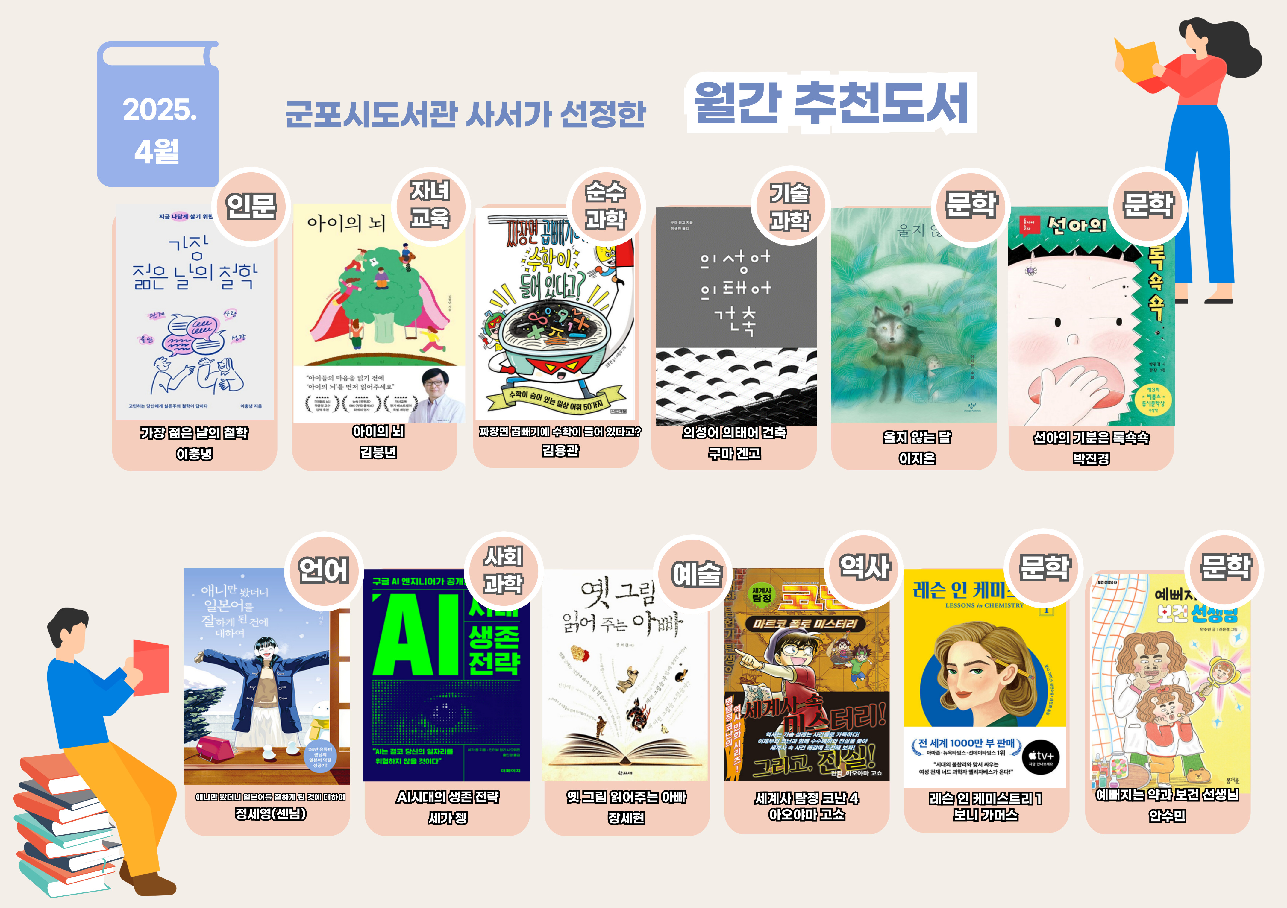 2025년 「월간 추천도서」(4월) 안내 1