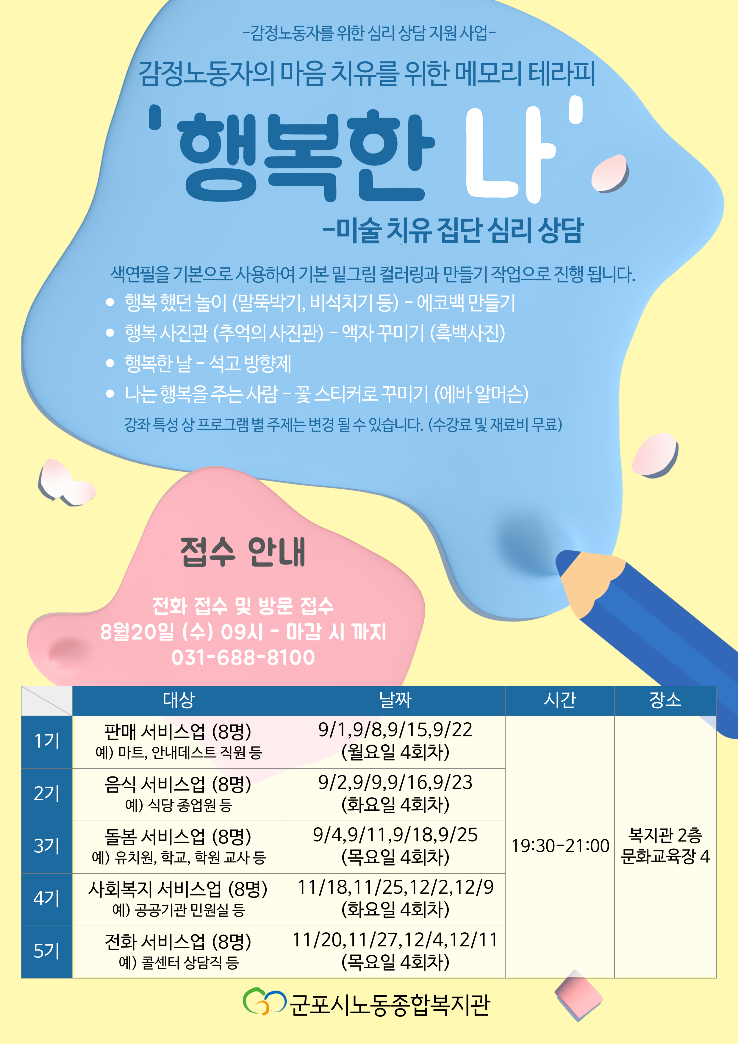 2025년 감정노동자를 위한 심리 상담 지원사업 안내 1