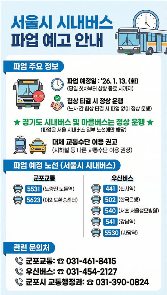 1.13.서울시내버스 파업 안내 1
