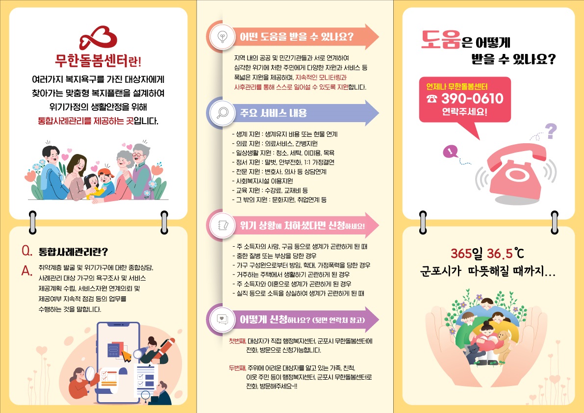 <무한돌봄센터, 고독사 예방을 위한 주요 서비스> 안내 2