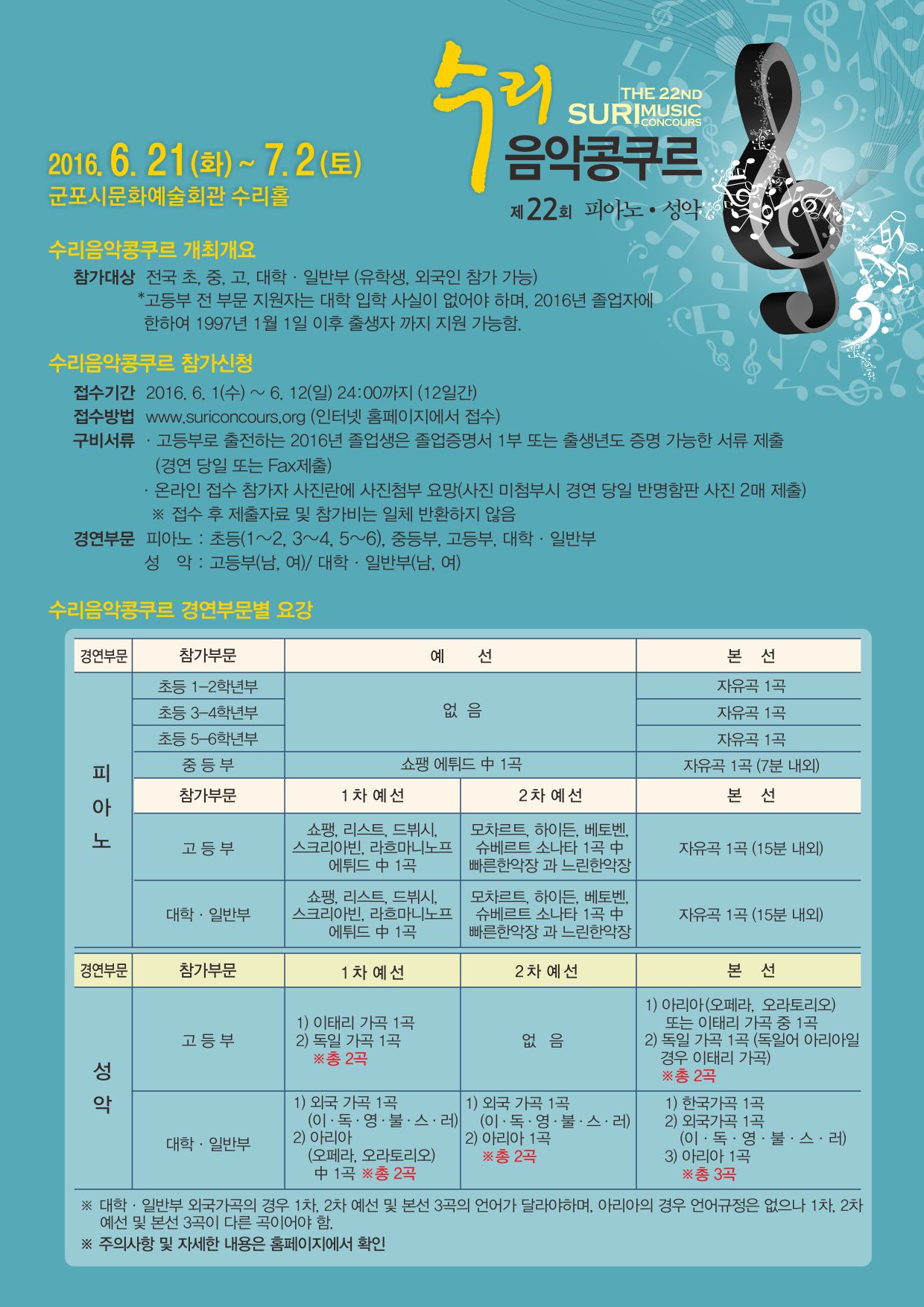 제22회 수리음악콩쿠르 참가 안내 3