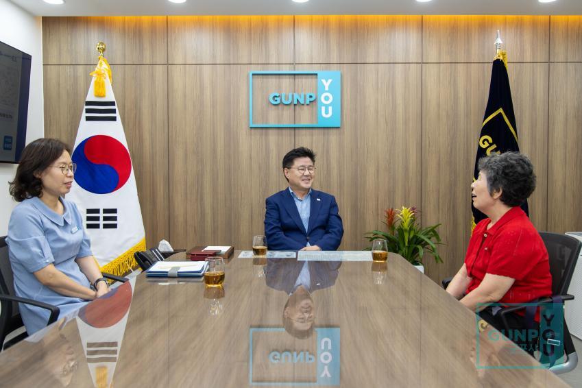 일본 아츠기시 명예협력관 방문 의 사진1