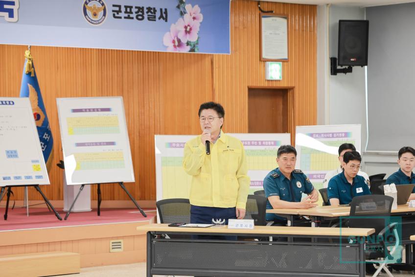 을지연습 유관기관 격려 방문 의 사진1