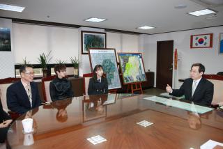 피겨 곽민정,김민석(수리고)선수 방문 격려