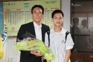 중학생(금정중2년 정근수)시장님 취임축하 방문 면담