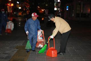 환경미화 현장 체험(중심상가)