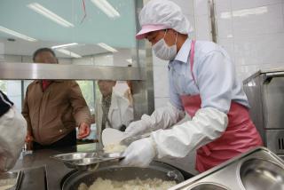 노인복지회관 급식 봉사