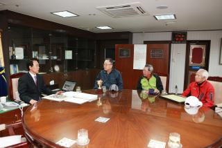 일본 아츠기시 게이트볼대회 출전선수단 방문 격려