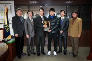 경기도지사기 축구대회 출전선수 격려