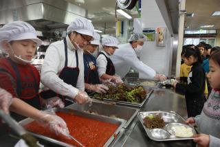 초등학교 무상급식 봉사 체험