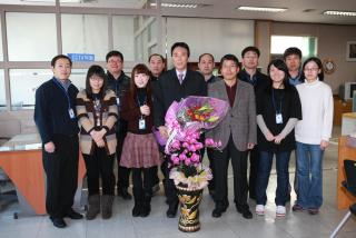 주민자치센터 순회 방문 송년인사