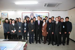 본청 부서별 순회 방문 송년인사