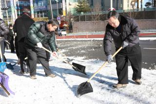 제설(잔설)작업