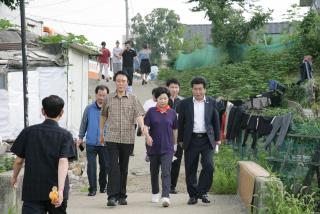 수해복구 현장 방문 및 구호물품 지원(구룡마을)