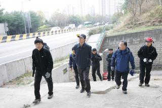 주요정책 추진을 위한 현장 확인(수리산 등산로)