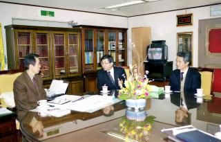 일본 아쯔끼시 유소년 축구 클럽단장 방문 접견