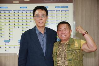 뽀빠이 이상용 방문 접견(공익요원 강의 격려)