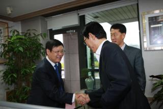 중국 린이시 공무원(소장래 사회복지부국장 외) 접견