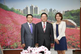 한국건강관리협회 방문 기념촬영