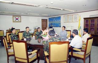 52사단장 방문 접견