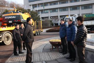 강원 재설복구지원(차량) 격려