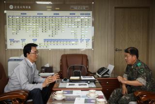 30사단장 방문 접견