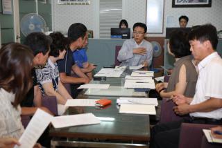 롯데쇼핑센터건립 관련 세종아파트주민 면담