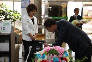 철쭉대축제 축하사절단 영접