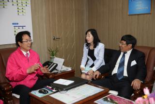 중국 린이시 축하사절단 방문 접견