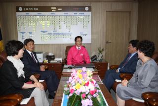 국내 자매단체 축하사절단 방문 접견