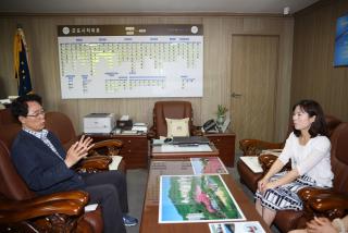 캘리그라피 작가 접견