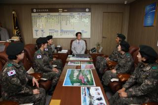 군포시여성예비군 방문 접견