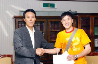 축구 국가대표 이영표선수 방문 접견