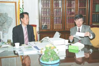 일본 아츠키시 오기노 유소년 축구단 방문 접견