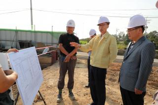 방짜유기 전수교육관 건립 현장 방문