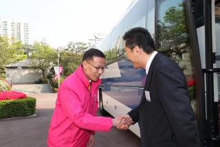 중국 린이시 축하사절단 접견