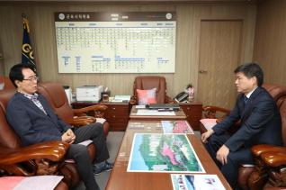 한대희 군포시장 당선인 김윤주 군포시장 접견 및 간부공무원 간담회