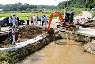 평택시 청북면 수해복구작업 지원