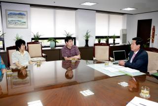 장애인 체육대회 출전선수 격려