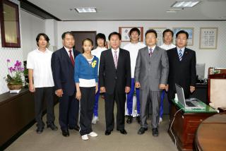 전국 체육대회 출전선수 격려