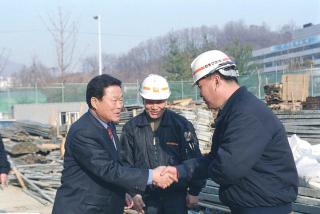 관내 동절기 공사현장 방문시찰(청소년 수련관 대야하수처리장)